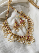 Gold CZ Stone Guttapusalu -Ruby Red -G119